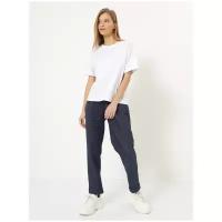 Брюки женские (Jeans Cotton) ЛенаРа (цвет тёмно-синий), размер 52