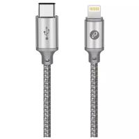 Кабель Partner TYPE-C - Lightning 8pin 2.1A серый