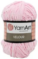 Пряжа YarnArt Velour (ЯрнАрт Велюр) 854 светло-розовый 100% микрополиэстер 100г 170м 5 шт