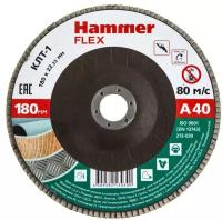 Круг лепестковый торцевой 180 Х 22 Р40 тип 1 КЛТ Hammer Flex SE 213-030