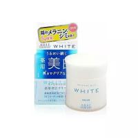 KOSE Moisture Mild White Крем для лица отбеливающий с маточным молочком, коллагеном и гиалуроновой кислотой против пигментных пятен, банка 55 гр