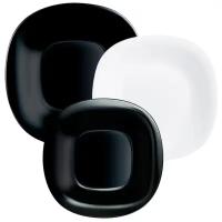 Luminarc Сервиз столовый Luminarc Carine, стеклокерамика, 18 предметов, цвет белый и чёрный