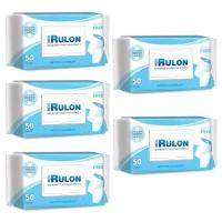 Mon Rulon, влажная туалетная бумага 50 листов, 5 упаковок