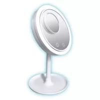 Зеркало Beauty Breeze Mirror х5 с подсветкой и встроенным вентилятором розовое