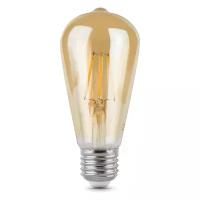 Лампа светодиодная gauss, LED Filament ST64 Golden 102802006 E27, ST64, 6Вт, 2400К