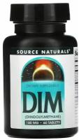 Таблетки Source Naturals DIM, 100 мг, 60 шт