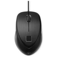 Mouse HP Wired USB Fingerprint Mouse (black) (4ts44aa#ac3)