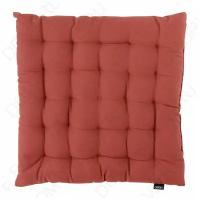 Подушка на стул из хлопка терракотового цвета из коллекции Prairie, 40х40 см