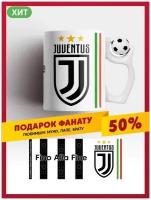 Кружка Ювентус / Juventus FC / керамическая футбольная чашка ФК Ювентус для чая или кофе с вращающимся мячом