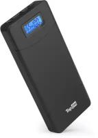 Внешний аккумулятор TopON TOP-T72 18000mAh (66.6Wh) QC 2.0, 2 USB для ноутбука, планшета, смартфона и аккумулятора авто. Черный