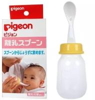 PIGEON Бутылочка с ложечкой для кормления, от 3-х месяцев, 120 мл
