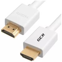 GCR Кабель 1.5m HDMI 2.0, белый, HDR 4:2:2, Ultra HD, 4K 60 fps 60Hz/5K*30Hz, 3D, AUDIO, 18.0 Гбит/с, 28/28 AWG, 3 X экран