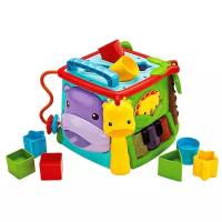 Развивающая игрушка Fisher-Price Большой музыкальный игровой куб развивающий GHT89, голубой/оранжевый/зеленый