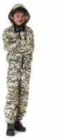 Маскхалат камуфляжный костюм цифра светлая Р34 с противоэнцефалитной сеткой - СТА-маскдет-сс34 651 32-34/134-140