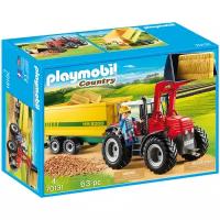 Набор с элементами конструктора Playmobil Country 70131 Трактор с прицепом