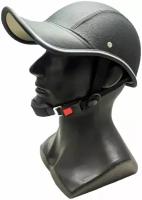 Каска кепка Goldwing TZ открытый шлем под кожу для мотоциклиста на мотоцикл чоппер круизер скутер мопед, черная
