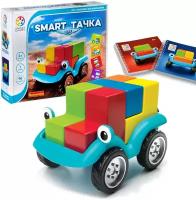 Настольная логическая игра "Smart Тачка", развитие воображения, моторики и пространственного мышления, в наборе машинка, детали и книжка с заданиями