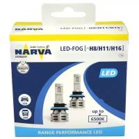 Лампы светодиодные NARVA LED H11 /H8/H16 12/24V-LED (PGJ19-) 6500K 24W Range Performance LED FOG (к.уп.2 шт.) 18036