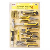 Для слесарных, ремонтных и точных работ WMC Tools 1049, 49 предм., желтый/черный