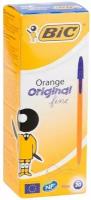 Набор 20 шт - Ручка шариковая Bic "Orange" синяя, 0,8мм