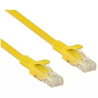 Патч-корд ExeGate UTP-RJ45-RJ45-C5e-PVC-CCA-0.3M, 0.3 м, желтый