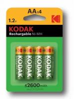 Батарейка AA HR6 аккумулятор 2600mAh (Kodak) (4шт.)