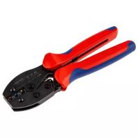 KNIPEX PreciForce Пресс-клещи, изолированные кабельные наконечники, штекерные и стыковые соединители, 3 гнёзда 0.5 - 6.0 кв.мм/20 -10 AWG,L-220 мм