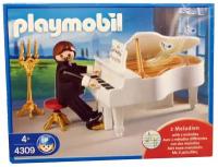 Набор с элементами конструктора Playmobil 4309 Пианист с роялем