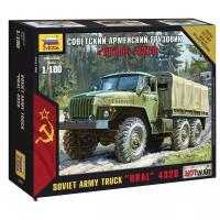 Сборная модель ZVEZDA "Советский армейский грузовик "Урал" 4320