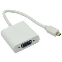 Переходник/адаптер ESPADA micro HDMI - VGA/mini jack 3.5 mm/micro USB (EMcHDMIM-VGAF20), 0.2 м, белый