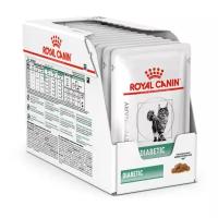 Влажный корм для кошек Royal Canin Diabetic, при сахарном диабете, профилактика избыточного веса 12 шт. х 85 г (кусочки в соусе)