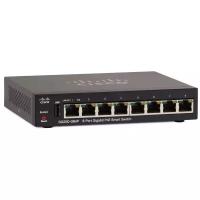 Коммутатор Cisco Smart Switches 250 SG250-08HP-K9-EU /PoE 45Вт./Управляемый Layer 3