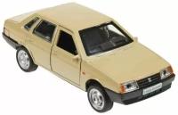 Машина металл LADA-21099 "спутник" 12 см, двери, багаж, инерц, Технопарк 21099-12-BG