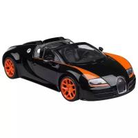 Легковой автомобиль Rastar Bugatti Grand Sport Vitesse (70400), 1:14, 33 см, черный