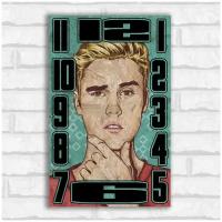 Настенные бесшумные часы ОСП музыка Justin bieber (Джастин Бибер) - 131