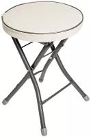 Складной металлический стул-табурет (4 шт) для кухни и ванной InHome, для отдыха на даче и в кемпинге INHS2К4/1