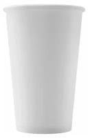 Комплект 10 шт, Одноразовые стаканы 400 мл, комплект 50 шт., бумажные однослойные, белые, холодное/горячее, формация, HB90-530-0000