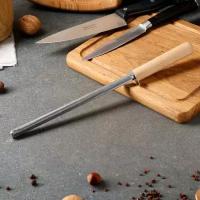 Мусат для заточки ножей, с деревянной ручкой 7122094