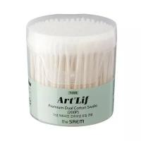 Ватные палочки The Saem Art'Lif Premium Dual Cotton Swabs, белый, 200 шт., банка