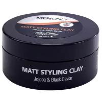 Моделирующая глина с матирующим эффектом для мужчин Mon Platin Professional Jojoba & Black Caviar Matt Styling Clay 85 мл