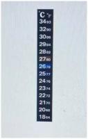 Термометр для аквариума 18° - 34°, 18 х 100 мм