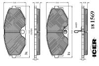 ICER 181569 Колодки торм.дисковые Maxima QX