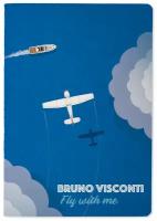 Тетрадь А5, Bruno Visconti "FLY WITH ME" 40л. клетка