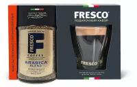 Кофе растворимый Fresco Arabica Blend стеклянная банка, подарочный набор с кружкой, 100 г