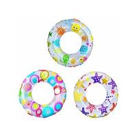 Круг надувной плавательный Intex 59241NP Lively Print Swim Ring 61 см (6-10 лет)