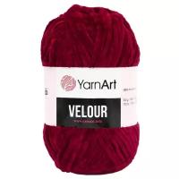 Пряжа YarnArt Velour бордовый (847), 100%микрополиэстер, 170м, 100г, 5шт