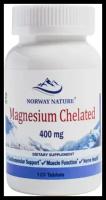 Таблетки Norway Nature Magnesium Chelated, 400 мг, 120 шт
