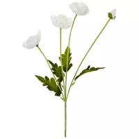 Цветок искусственный мак белый высота 60 см Lefard (21-2000)