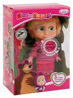 Интерактивная кукла Карапуз Маша и Медведь Маша, в свитере, 15 см