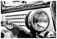 Постер Фара ретро автомобиля (Retro car headlight) 75см. x 50см